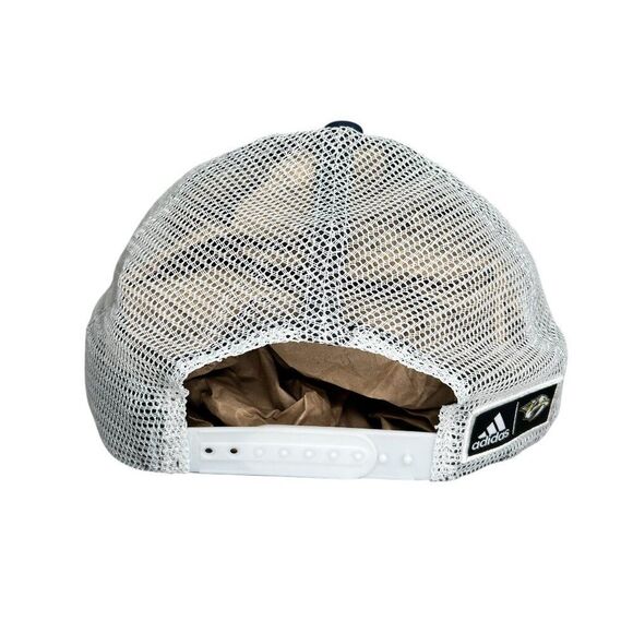 Adidas Nashville Predators Hat Men's Blue Ice Hockey Snap Back Trucker Cap - Picture 5 of 10